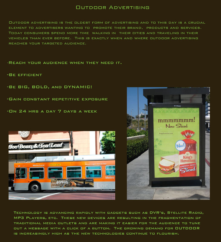 outdoor advertising products